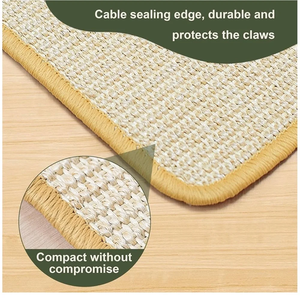 Interactive Cat Scratching Mat with Toy